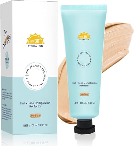 Perfektionierender Teint mit LSF 30+, Foundation & Concealer für das ganze Gesicht, feuchtigkeitsspendend und aufhellend, wasserfest und lichtbeständig von XIBDGNTNE
