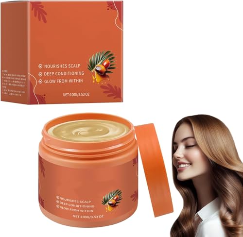 Rohe Batana-Ölpaste 100 g, Bio-Batana-Haaröl für Haarwachstum, fördert die Haardichte und den Glanz bei Männern und Frauen, pflegt die Haarwurzeln von XIBDGNTNE
