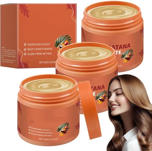 Rohe Batana-Ölpaste 100 g, Bio-Batana-Haaröl für Haarwachstum, fördert die Haardichte und den Glanz bei Männern und Frauen, pflegt die Haarwurzeln von XIBDGNTNE