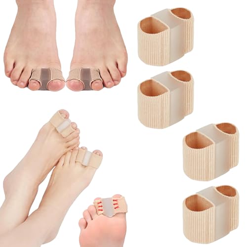 Chiclify Toe Spacers, Toe Separators for Women, Premium Elastic Toe Separators – Comfortable Pain Relief & Alignment, Bunion Toe Separators for Foot Hammer Toe and Yoga Foot Care Tool (4pcs) von XIBHDN