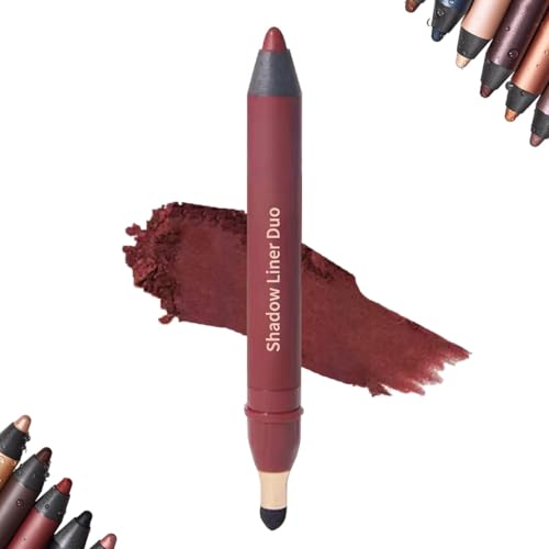 Shadow Liner 2-in-1 Eyeliner & Eyeshadow, Shinalify Eyeshadow, Waterproof and Sweat-Proof, Not Easy to Smudge, Easily Create a Smoky Eyes (D) von XIBHDN