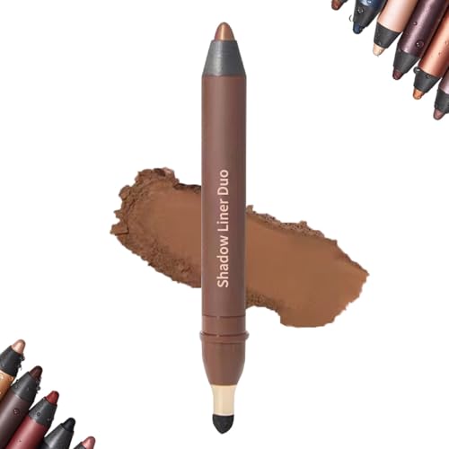 Shadow Liner 2-in-1 Eyeliner & Eyeshadow, Shinalify Eyeshadow, Waterproof and Sweat-Proof, Not Easy to Smudge, Easily Create a Smoky Eyes (E) von XIBHDN