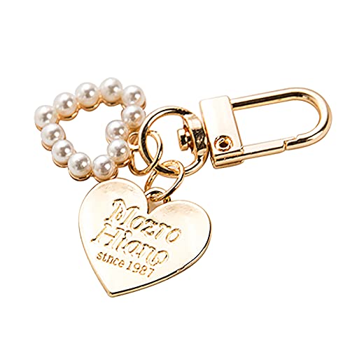 Schlüsselanhänger Damen Herren Kreativer Schlüsselanhänger Charm Geldbörse Schlüsselanhänger Handtasche Anhänger Strass Perlen Schlüsselanhänger Schlüsselanhänger Garagentoröffner (B, One Size) von XICEN