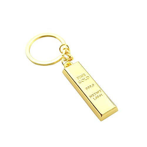 XICEN Schlüsselanhänger Damen Herren Kreativer Schlüsselanhänger Schlüssel Anker Gold Schlüsselanhänger Legierungen mit Kleiner Bank Schleife Schlüsselanhänger (Gold, One Size) von XICEN