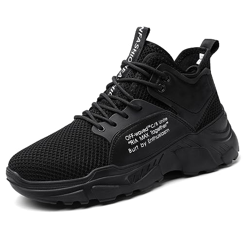 XIDISO Herren Turnschuhe Sportschuhe Wanderschuhe Laufschuhe Tennisschuhe Freizeit Straßenlaufschuhe Leichte Atmungsaktive Mode Fitness Joggen Sneakers von XIDISO