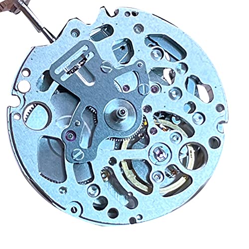 XIDIT NH70/NH70A Skelettiertes mechanisches Uhrwerk, schwarzes Metall, 3 Zeiger, automatischer Selbstaufzugsmechanismus von XIDIT