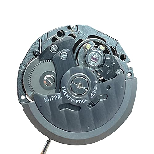 XIDIT NH72/NH72A Skelettiertes mechanisches Uhrwerk, schwarzes Metall, 3 Zeiger, automatischer Selbstaufzugsmechanismus von XIDIT