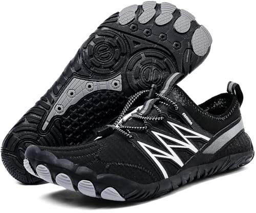 XIEHX Barfußschuhe Herren,Schnell trocknende Wasserschuhe,rutschfeste Badeschuhe Herren Damen,Leichte Laufschuhe Strandschuhe mit Fersenstütze zum Schwimmen Surfen Gehen Wandern von XIEHX