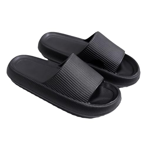 XIEHX Hausschuhe für Damen Herren Cloud Sliders Rutschfeste Flip-Flops für Badezimmer,Pool Leichte Weiche Hausschuhe mit Dicker Sohle von XIEHX