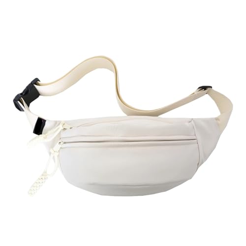 Hüfttasche Brusttasche Hüfttasche Herren Kleine Umhängetasche Schultertasche Rucksack Sport Leichte(White) von XIEHYA