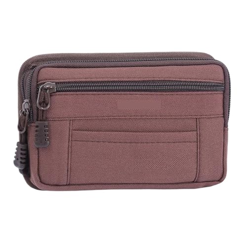 Hüfttasche Hüfttasche Herren Tasche Outdoor Wasserdicht Sportgürtel Nylontasche Reise(Coffee) von XIEHYA