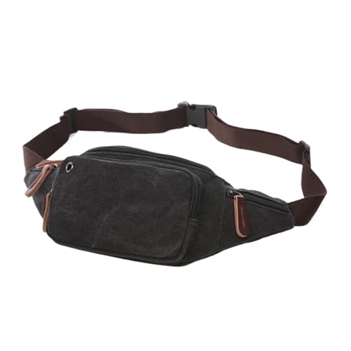 Hüfttasche Hüfttasche Multifunktions-Leinwand for Herren, Gürteltasche for, for(Black) von XIEHYA