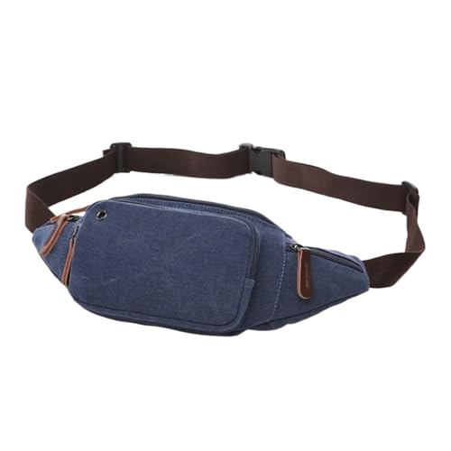 Hüfttasche Hüfttasche Multifunktions-Leinwand for Herren, Gürteltasche for, for(DEEP Blue) von XIEHYA
