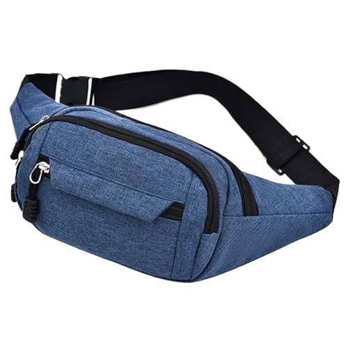 Hüfttasche Taille Pack Brust Gürtel for Männer Frauen Tasche Männliche Packung Beutel Geldbörse Leichte(Blue A) von XIEHYA