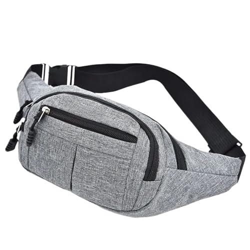 Hüfttasche Taille Pack Brust Gürtel for Männer Frauen Tasche Männliche Packung Beutel Geldbörse Leichte(Grey B) von XIEHYA