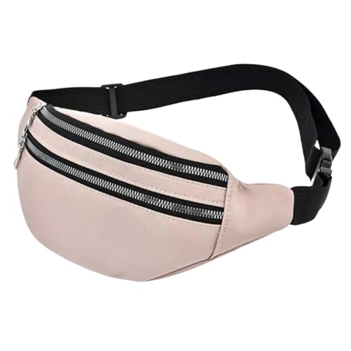 Hüfttasche Taille Pack Reise Schulter Geldbörse Gürtel Tasche Frauen Männer Weibliche wasserdichte(Light Pink) von XIEHYA