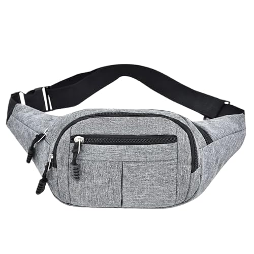 Hüfttasche Taille Pack männer Brust Paket wasserdichte Outdoor Sport Tasche Leinwand Fanny Beutel Umhängetasche Männlichen(Gray) von XIEHYA