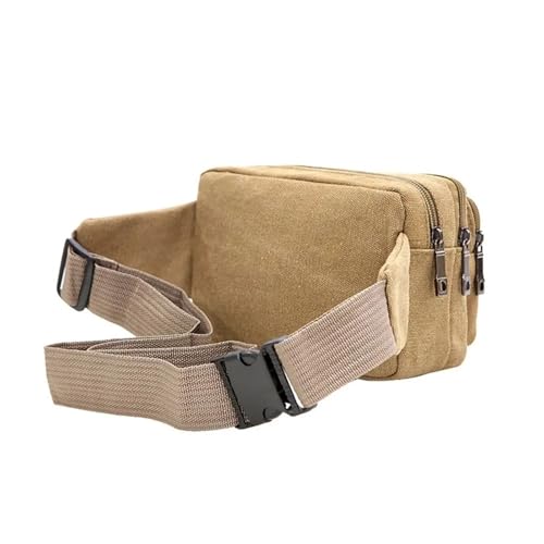 Hüfttasche Taille Tasche for Männer Leinwand Pack Mann Multifunktions Gürtel Reise Schulter Outdoor-Sport männer(Dark Blue) von XIEHYA