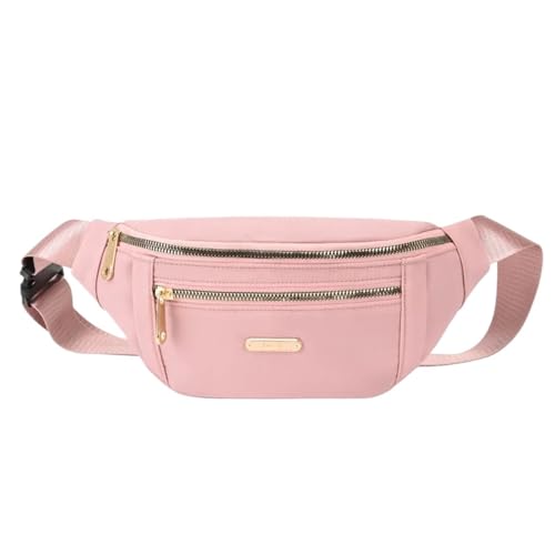 Hüfttasche Taille Taschen for Frauen Oxford Freizeit Tasche Schulter Umhängetasche Brust Handtaschen Messenger Gürtel(Pink) von XIEHYA