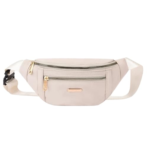 Hüfttasche Taille Taschen for Frauen Oxford Freizeit Tasche Schulter Umhängetasche Brust Handtaschen Messenger Gürtel(White) von XIEHYA