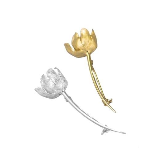Kragennadeln Für Damen 2 Pcs Broschen for Frauen Eleagnt Kragen Pins Blume Form Anzug for Decor von XIEHYA