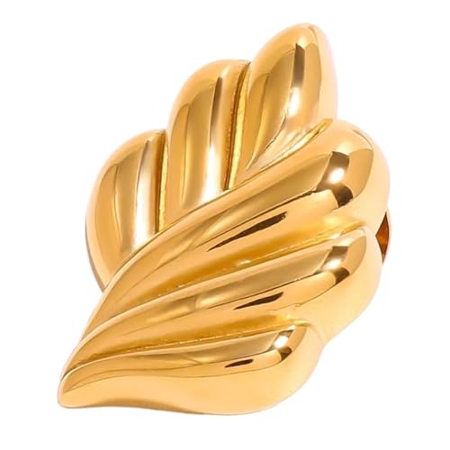 Kragennadeln Für Damen 2 Stück Metallblatt-Broschen for Frauen Edelstahl Kragennadeln Klassische Hemdkragennadeln von XIEHYA