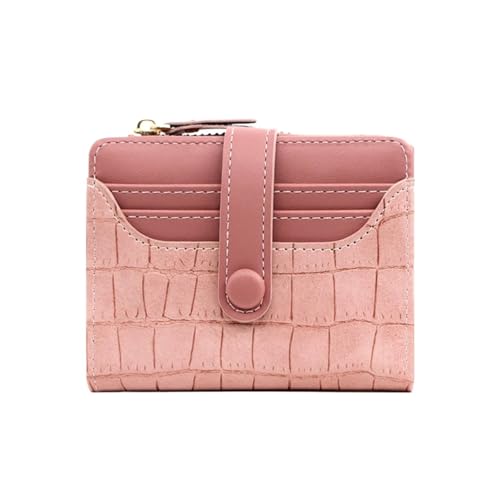 XIEHYA Damen Geldbörse Damen-Geldbörse, Damen-Reißverschluss-Schnalle, großes Fassungsvermögen, Tragetasche for mehrere Karten, Null-Geldbörse Mit Mehreren Fächern(Pink) von XIEHYA