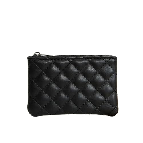XIEHYA Damen Geldbörse Damen-Geldbörse, Kartenhalter, Aufbewahrungstasche, Münztasche, Schlüsseltasche, Ultraleicht, einfarbig, weich, tragbare Geldbörse Mit Mehreren Fächern(Black) von XIEHYA