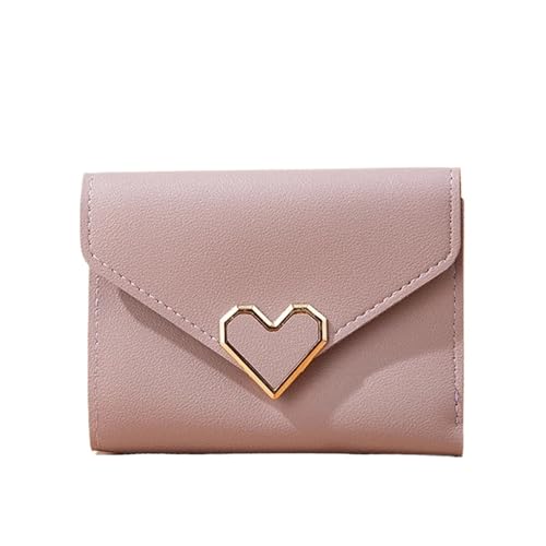 XIEHYA Damen Geldbörse Kleine Geldbörse Damen Kurze Falte Einfache Geldbörse Geldbörsen Damen Kurze Geldbörse Damen Kreditkarteninhaber Geldscheinklammer Mit Mehreren Fächern(Purple) von XIEHYA