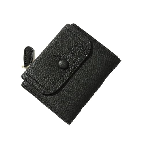 XIEHYA Damen Geldbörse Kleine PU Leder Frauen Brieftasche Dame Geldbörse Tasche Weibliche Geldbörse Mädchen Geldbörse Frauen Geldbörse Mit Mehreren Fächern(Black) von XIEHYA