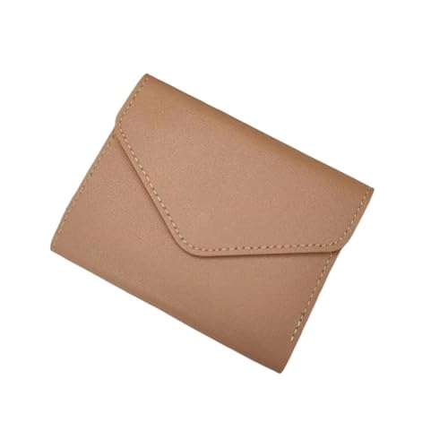 XIEHYA Damen Geldbörse Kurze Brieftasche Frauen Geldbörse Multifunktions Karte Halter Geldbörse Einfache DREI Falten Kurze Clip Weibliche Brieftasche Mit Mehreren Fächern(Khaki) von XIEHYA