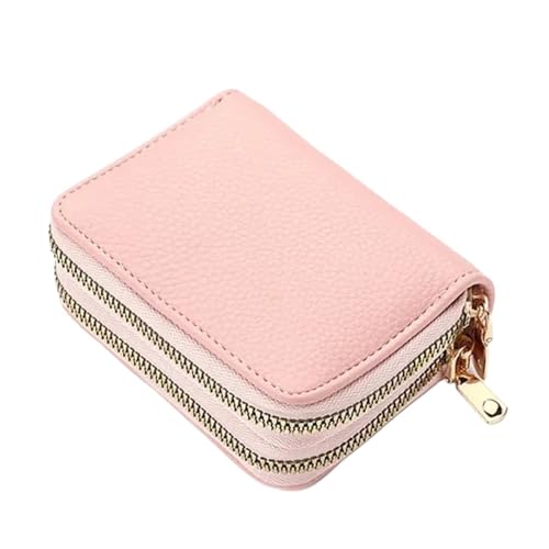 XIEHYA Damen Geldbörse Leder Frauen Zipper Karte Brieftasche Kleine Geldbörse Geldbörse for Weibliche Kurze Brieftaschen Mit Karten Halter Frau Geldbörse Mit Mehreren Fächern(Pink) von XIEHYA