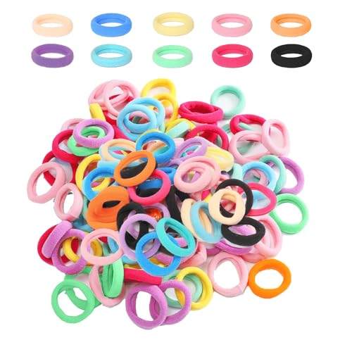 Baby-Haarbänder für Mädchen, Baby-Haargummis, Kinder-Haargummis, Kleinkind-Haargummis für Mädchen, nahtlos, elastisch, keine Beschädigung, mehrfarbig, 200 Stück Baby-Haarbänder für Mädchen, Baby-Haargummis, Kinder-Haargummis, Kleinkind-Haargummis für Mädchen, nahtlos, elastisch, keine Beschädigung, mehrfarbig, 200 Stück von XIELBIS