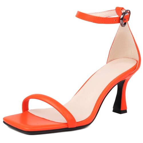 XIEPP Damen Sandalen mit Knöchelschnallenverschluss Anzugschuhe mit Absatz und Stilettoabsatz XIEPP Damen Sandalen mit Knöchelschnallenverschluss Anzugschuhe mit Absatz und Stilettoabsatz von XIEPP