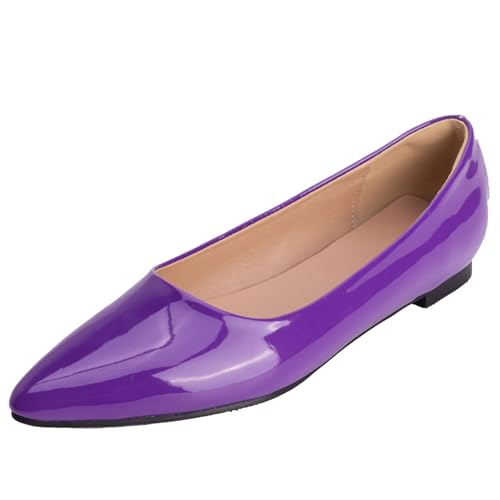 XIEPP Einfarbige und Spitze Zehen-Loafer mit Flachem Absatz und Slip-on-Pumps für Damen XIEPP Einfarbige und Spitze Zehen-Loafer mit Flachem Absatz und Slip-on-Pumps für Damen von XIEPP