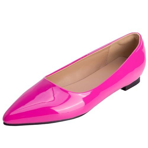 XIEPP Einfarbige und Spitze Zehen-Loafer mit Flachem Absatz und Slip-on-Pumps für Damen XIEPP Einfarbige und Spitze Zehen-Loafer mit Flachem Absatz und Slip-on-Pumps für Damen von XIEPP
