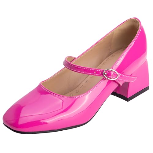 XIEPP Elegante Damen Mary Jane Schuhe Pumps mit Quadratischer Spitze XIEPP Elegante Damen Mary Jane Schuhe Pumps mit Quadratischer Spitze von XIEPP