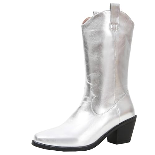 XIEPP Mittelhohe Damenstiefel mit Eckiger Zehenpartie und Blockabsatz Kreieren Personalisierte Herbst- und Winterlooks XIEPP Mittelhohe Damenstiefel mit Eckiger Zehenpartie und Blockabsatz Kreieren Personalisierte Herbst- und Winterlooks von XIEPP