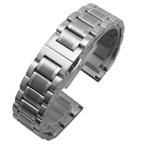 Uhrenarmband Metall Uhrenarmband aus Metall mit flachem Ende, massiver Edelstahl, Schnellverschluss-Uhrenarmbänder for Schmetterlingsverschluss-Armbänder 12 13 14 15 16 17 18 19 20 21 22 23 24 mm(Silv Uhrenarmband Metall Uhrenarmband aus Metall mit flachem Ende, massiver Edelstahl, Schnellverschluss-Uhrenarmbänder for Schmetterlingsverschluss-Armbänder 12 13 14 15 16 17 18 19 20 21 22 23 24 mm(Silv von XIEweiZHI