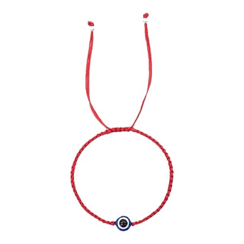 XIGAWAY Handgewebtes rotes & schwarzes Armband – Unisex türkischer böser Blick, String-Armband für Damen und Herren von XIGAWAY