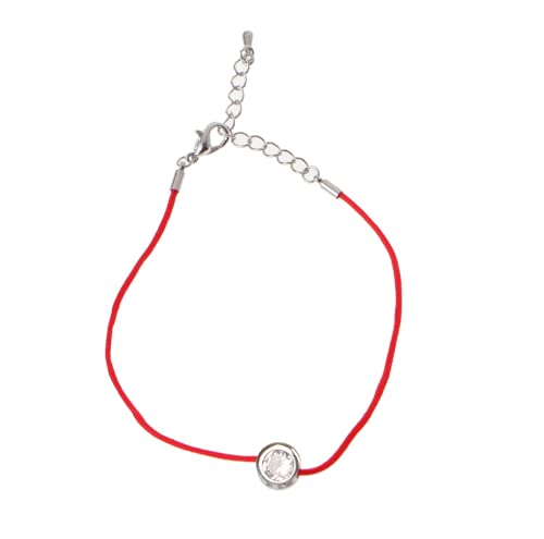 XIGAWAY Lucky Red Cord Thread String Seil Kette mit CZ Zirkonia Armbänder für Frauen von XIGAWAY