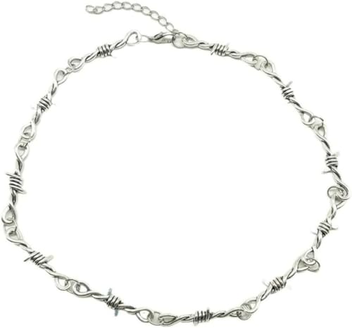 XIGAWAY Yiwu Unisex-Halskette mit groben Perlen, Legierung, geschichteter Halsschmuck für Männer und Frauen, galvanisiert, trendiger süßer und trendiger Stil (mehrere Farben), 1, Metall, Kein von XIGAWAY