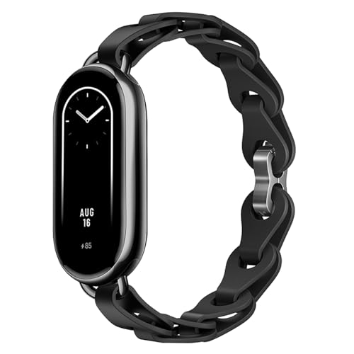 XIHAMA Armband kompatibel mit Xiaomi Smart Mi Band 8, Silikon-Armband mit Ringschnalle, Ersatz-Uhrenarmbänder für Mi Band 8 Damen Smartwatch-Bänder von XIHAMA