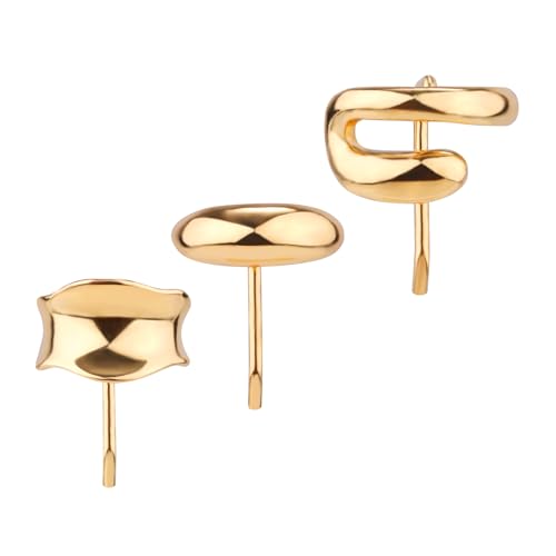 3stk Pferdeschwanz Halter, Legierung Gold Haarmanschetten Modisch Pferdeschwanz-Schnalle Französische Haarspangen Pferdeschwanz-Accessoire-Manschette für Damen und Mädchen von XIHIRCD