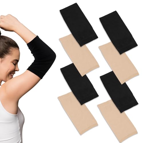 XIHIRCD 4 Paar Tattoo Abdeckungen, Unterarm Ärmel Unterarm Tattoo Abdeckungen Arm Ärmel Schwarze Spandex Tattoo Abdeckung für Männer und Frauen Tattoo Abdeckungen von XIHIRCD