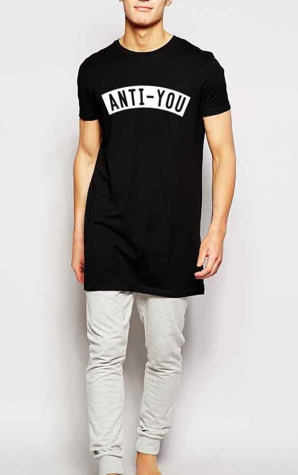 Anti-Sie Long Line T-Shirt, Slouchy T-Shirt von XIIISameOnly