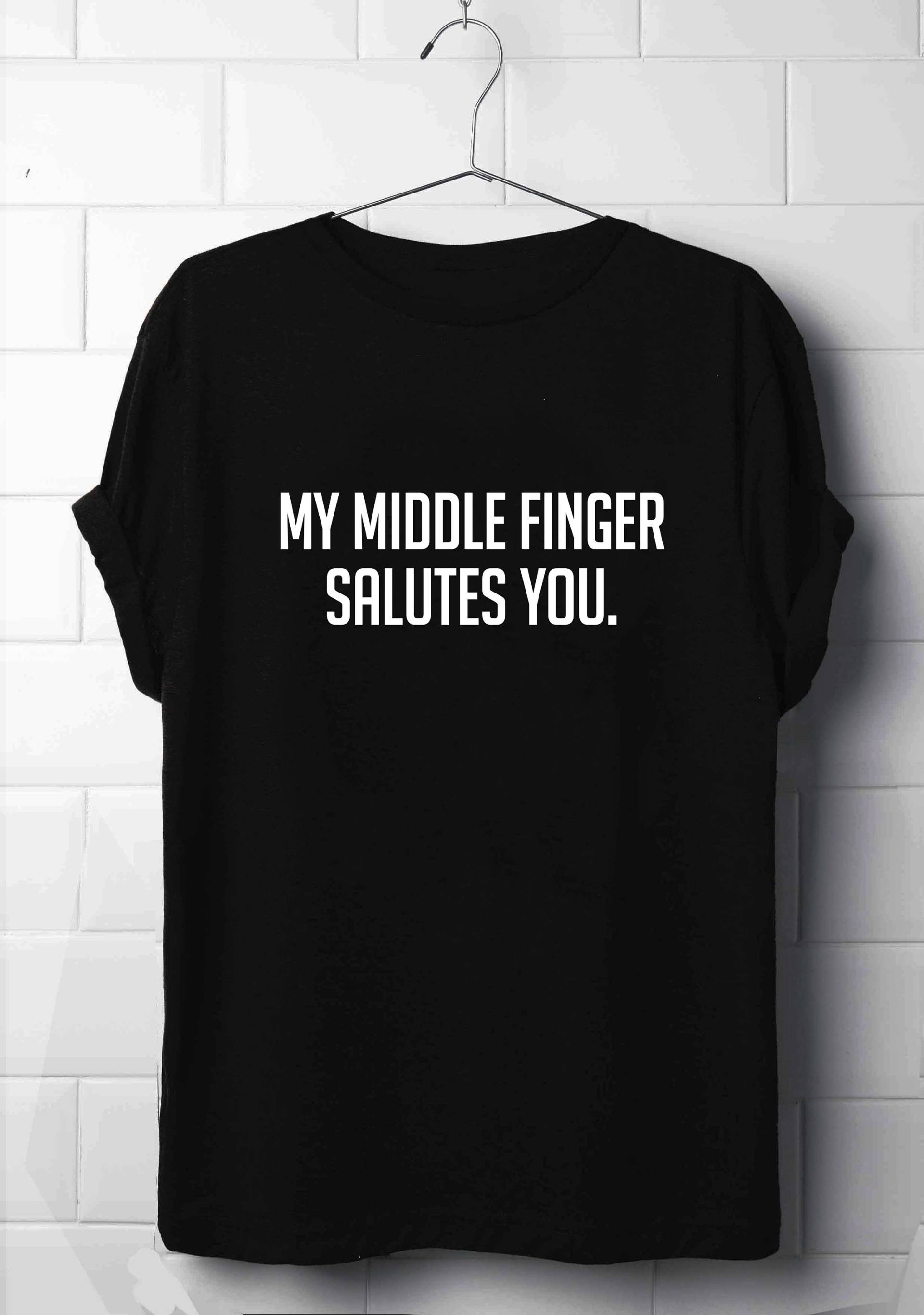 Mein Mittlerer Finger Grüßt Dich T-Shirt, Tumblr Mein Mittlerer Finger Grüßt Dich T-Shirt, Tumblr von XIIISameOnly