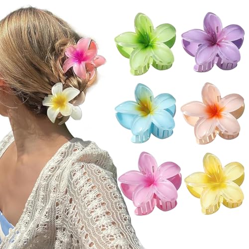 XIKTTK Blumen Haarklammer, 6 Stück Haarspange Blume, Haarklammern Blumen, Kunststoff Flower Hair Clip, Blumen Klammern, Haarklammern Damen, für Frauen, Mädchen XIKTTK Blumen Haarklammer, 6 Stück Haarspange Blume, Haarklammern Blumen, Kunststoff Flower Hair Clip, Blumen Klammern, Haarklammern Damen, für Frauen, Mädchen von XIKTTK