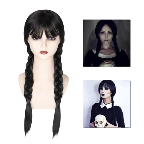 XIKTTK Wednesday Perücke Kinder, Wednesday Perücke Damen, Perücke Wednesday Kinder, Perücke Wednesday Damen, Wednesday Wig, Wednesday Perücke Für Kinder, Damen, Wednesday Party XIKTTK Wednesday Perücke Kinder, Wednesday Perücke Damen, Perücke Wednesday Kinder, Perücke Wednesday Damen, Wednesday Wig, Wednesday Perücke Für Kinder, Damen, Wednesday Party von XIKTTK