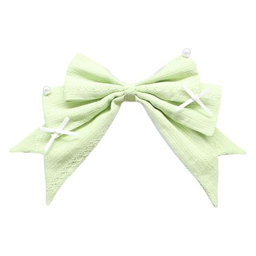 Süße Haarspange mit Schleife für weibliche Mädchen, modische Haarspangen, Pferdeschwanz-Halter, weibliche Haarschleifen, Maskeraden, Party-Kopfbedeckung von XINAJUND